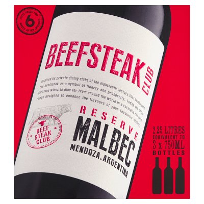 Beefsteak Club Malbec red wine 2.25L (British brand)