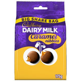 Cadbury Caramel Nibbles chocolate sharing bag 175g, imported from the UK