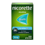Nicorette Icy White 4mg nicotine gum 105 pieces - British product