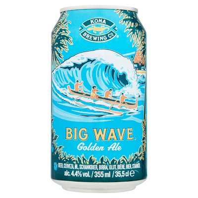 Kona Big Wave Golden Ale 355ml, imported from the UK