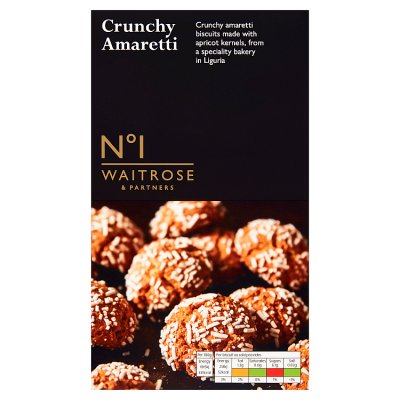 Waitrose No.1 Crunchy Amaretti 140g - British product