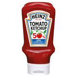 Heinz Tomato Ketchup 50% Less Sugar & Salt 435g, imported from the UK