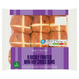 Waitrose Easter mini hot cross buns 9 pack, UK version