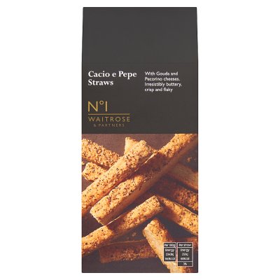 Waitrose Cacio e Pepe savoury straws 75g (British brand)