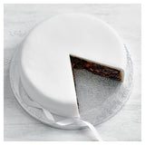 Waitrose undecorated fruit cake covered in marzipan - British product