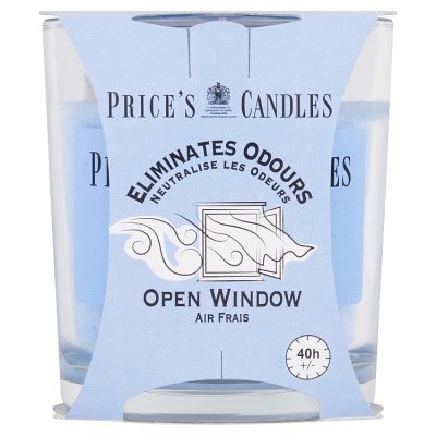 Price's Open Window jar candle 150g (British brand)