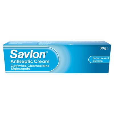 Savlon first aid antiseptic cream 30g tube (British brand)