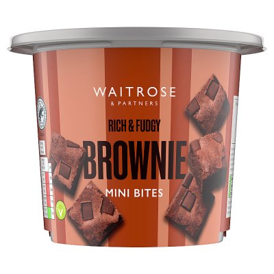 Waitrose mini brownie bites Belgian chocolate 280g, UK version