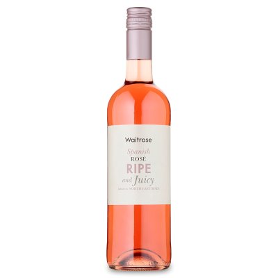 Waitrose Ripe and Juicy Spanish rosé wine 75cl, UK version