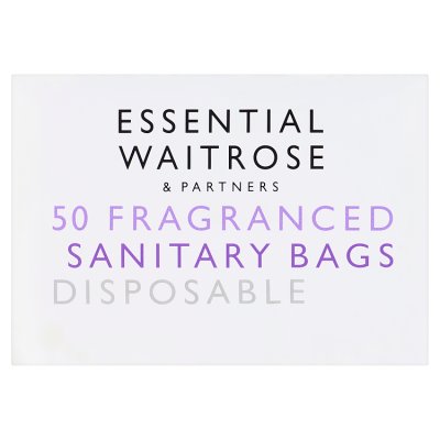 Waitrose sanitary disposal bags 50 count, UK version