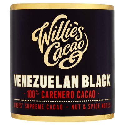 Willie's Cacao Venezuelan Black cacao bar 180g, imported from the UK