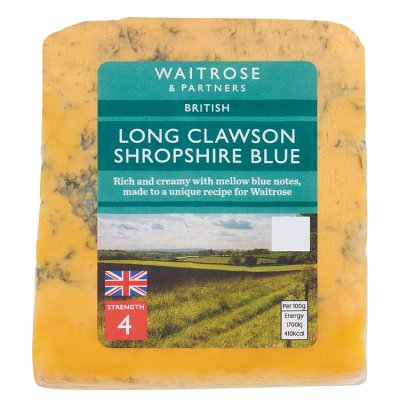 Waitrose Shropshire Blue cheese 227g Strength 4, UK version