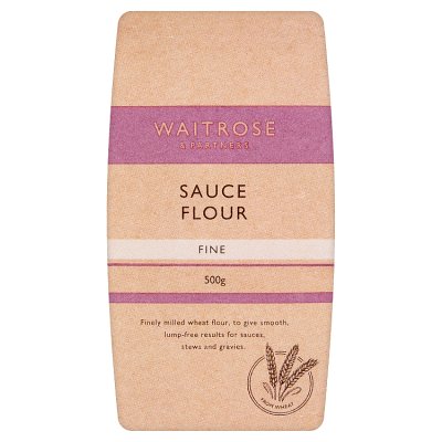 Waitrose sauce flour white wheat flour 500g - British product