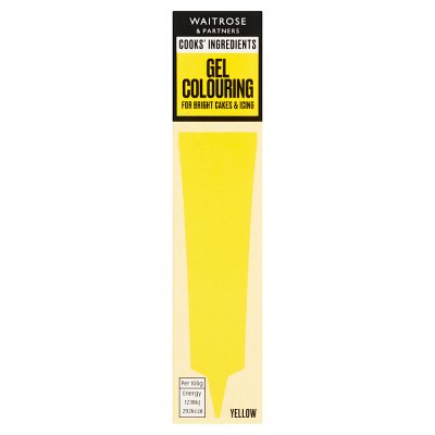 Cooks' Ingredients yellow gel colouring 19g, imported from the UK