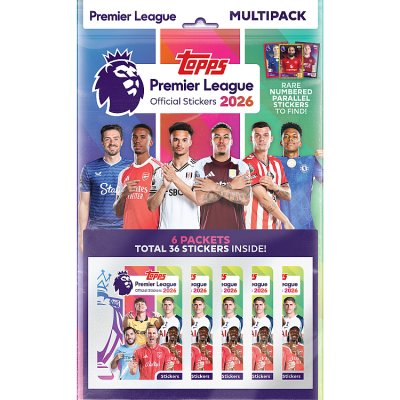 Premier League stickers multipack, imported from the UK