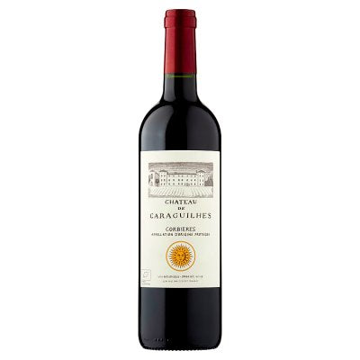 Château De Caraguilhes red wine Corbières 75cl, UK version