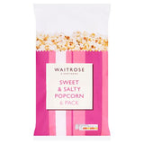 Waitrose sweet and salty popcorn multipack 6x14g - British product