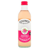 Equinox organic raspberry and elderflower kombucha 275ml, imported from the UK