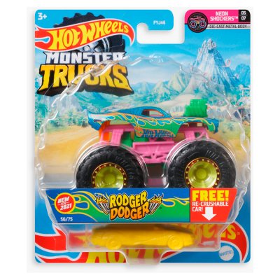 Hot Wheels Monster Trucks die-cast toy car 1:64 scale (British brand)