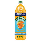 Robinsons double strength orange squash 1.75 litre, imported from the UK