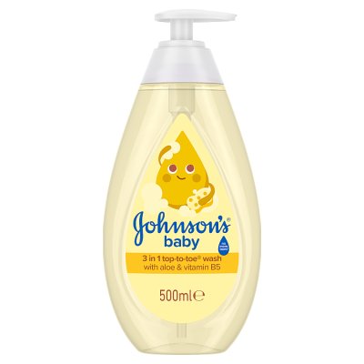 Johnson's Top-to-Toe baby bath 500ml, imported from the UK