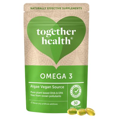Together Health vegan omega 3 DHA & EPA softgels 30 - British product