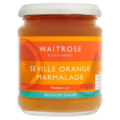 Waitrose reduced sugar orange marmalade 320g - British product