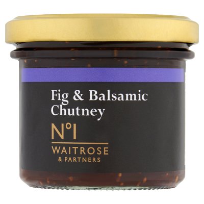Waitrose No.1 fig and balsamic chutney 120g, imported from the UK