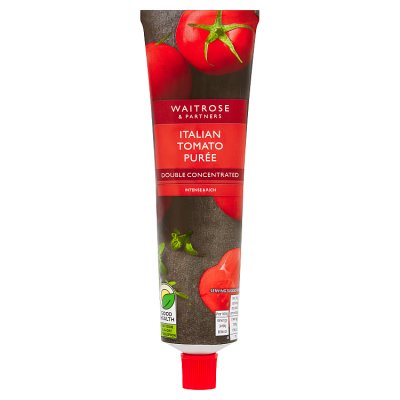 Waitrose tomato purée double concentrated 200g - British product