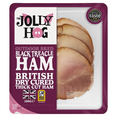 Jolly Hog black treacle ham 100g - British product