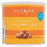 Waitrose roasted and salted cashew nuts 300g can - British product