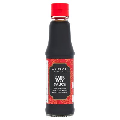 Waitrose Dark Soy Sauce 150ml bottle - British product