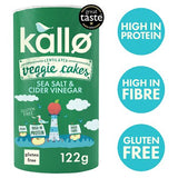 Kallo veggie cakes sea salt and vinegar 122g (British brand)