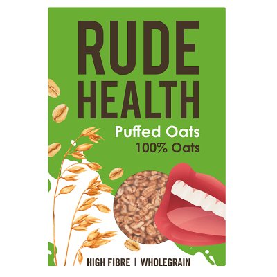 Rude Health puffed oats cereal 175g (British brand)