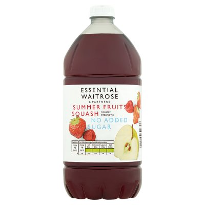 Essential summer fruits squash no added sugar 1.5L - British product