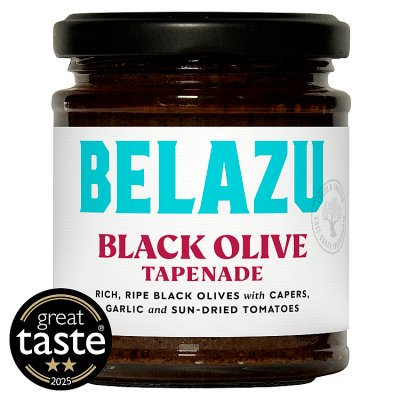 Belazu Black Olive Tapenade 170g, imported from the UK