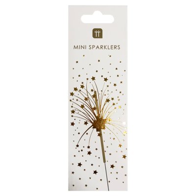 Talking Tables mini gold sparklers 20 pack, UK version