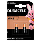 Duracell MN21 alkaline battery pack of 2, imported from the UK
