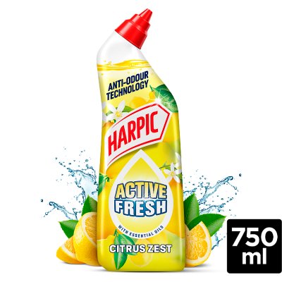 Harpic toilet cleaning gel Citrus Zest 750ml (British brand)