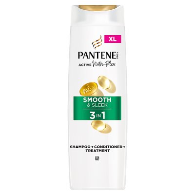 Pantene Smooth & Sleek 3in1 shampoo 400ml (British brand)