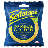 Sellotape Original Golden sticky tape 24mm x 50m, imported from the UK