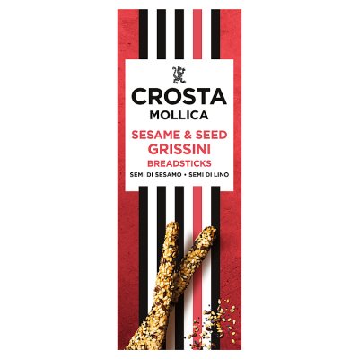 Crosta & Mollica sesame & seed grissini breadsticks 140g (British brand)