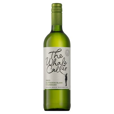 The Whale Caller white wine Sauvignon/Colombard 75cl, imported from the UK