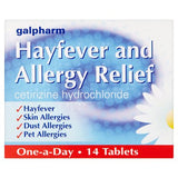 Galpharm Hayfever Relief Cetirizine Tablets 14s, UK version