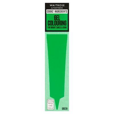 Cooks' Ingredients green gel colouring 19g, imported from the UK