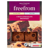 Waitrose gluten free chocolate brownies 150g, imported from the UK