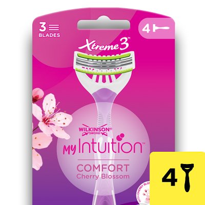 Wilkinson Sword Xtreme 3 Beauty Razor pack of 4 - British product