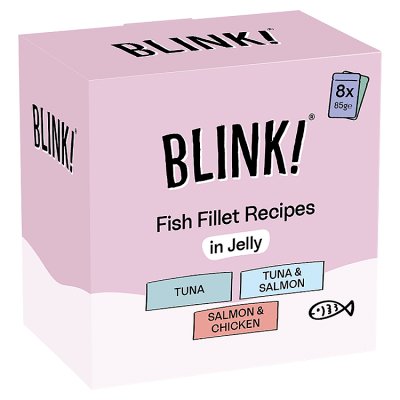 Blink cat food fish selection in jelly 8x85g - British product