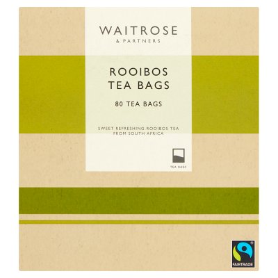 Waitrose rooibos tea bags caffeine free 80 bags, UK version