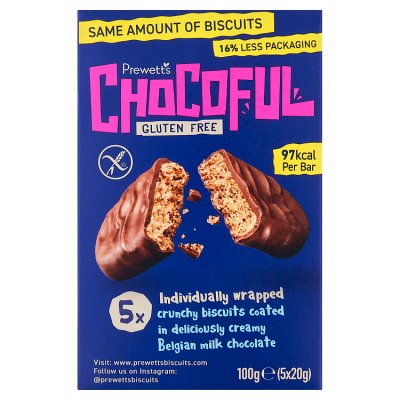 Prewett's gluten free Chocoful biscuits 100g - British product
